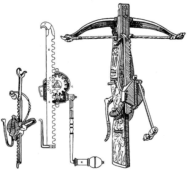 Medieval device with swinging blades
