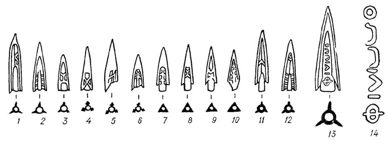 Гранёный пирамидообразный бронебойный наконечник стрелы